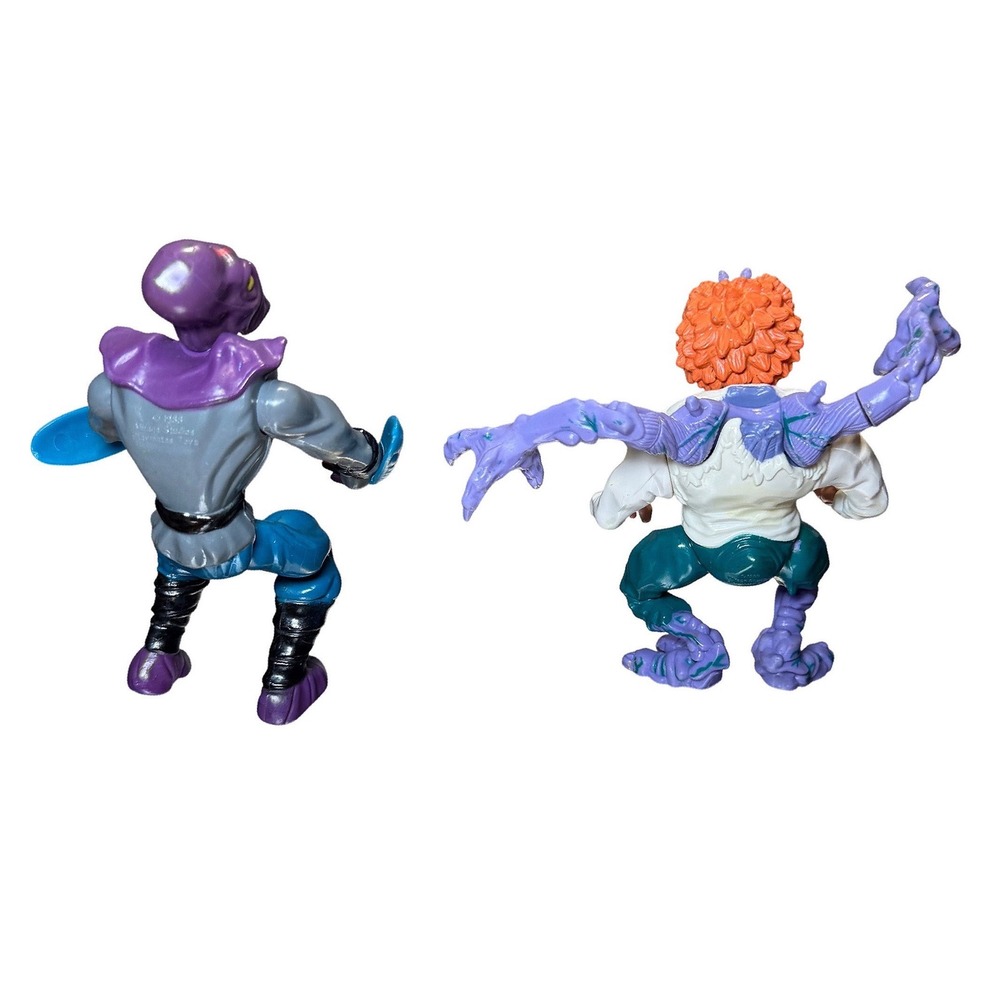 Vtg TMNT Playmates Baxter Stockman & Foot Soldier Action Figure Lot 1988 1989 - Picture 4 of 16